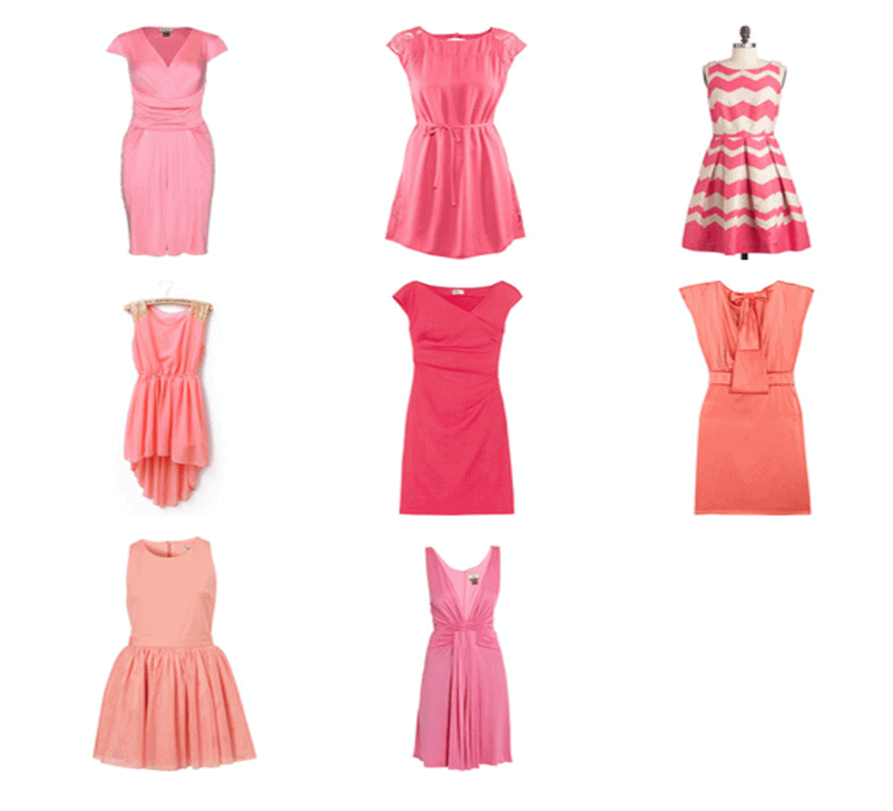 pink dresses