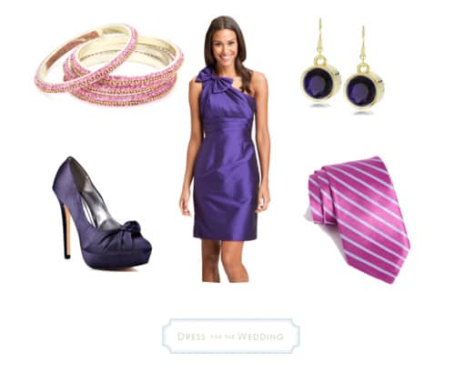 purple bridesmaid dress