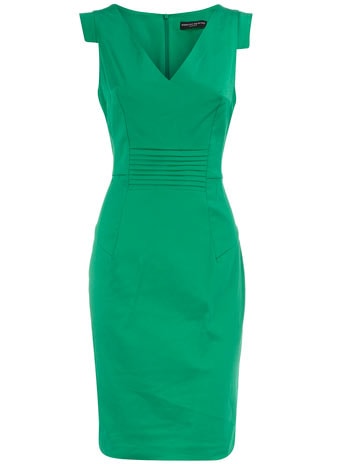 green dress