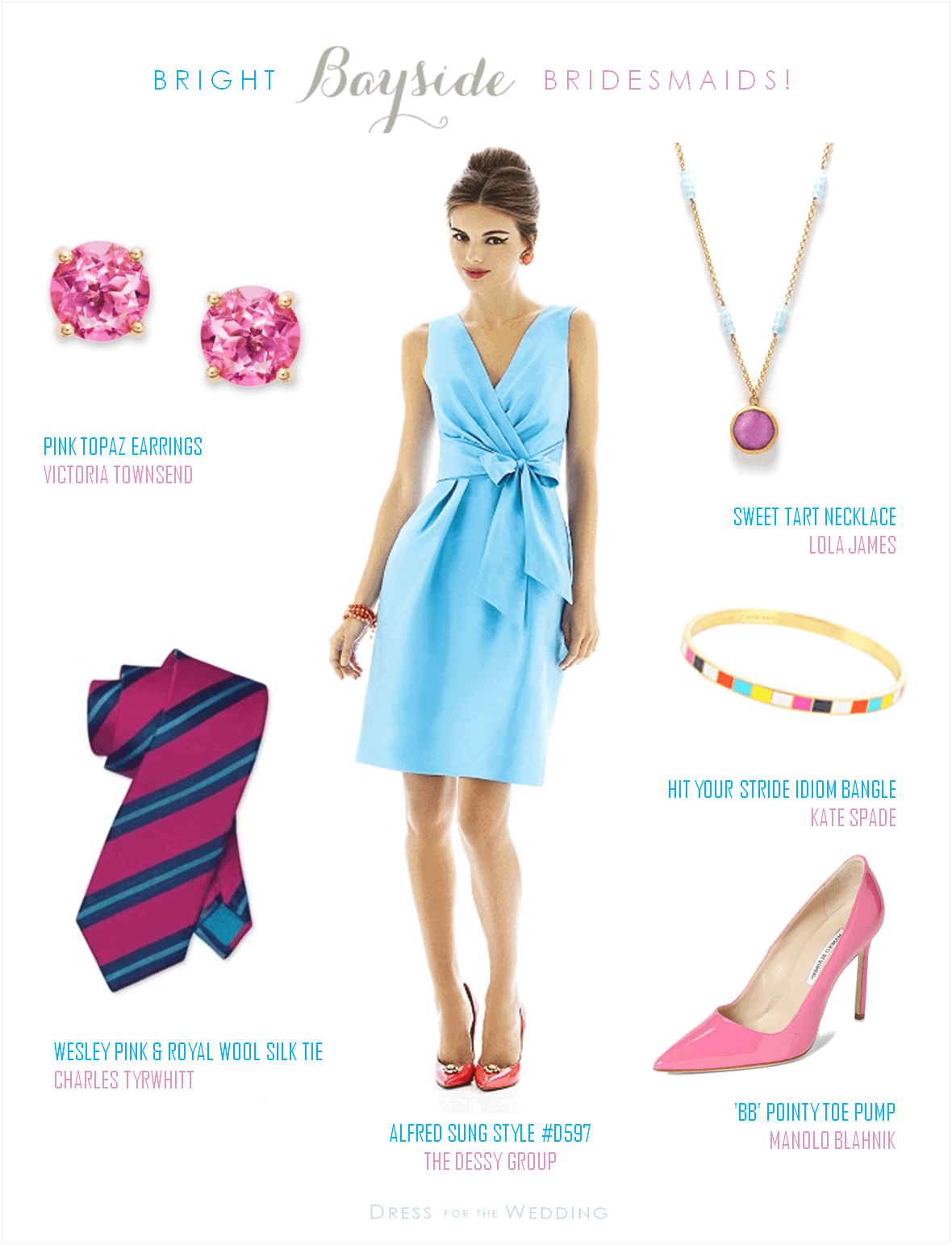 Robin's Egg Blue and Hot Pink Wedding