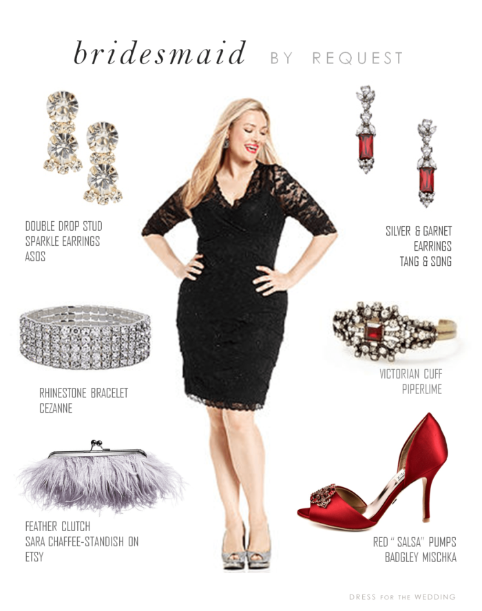 Reader Request: Black Cocktail Dress with Red Shoes and Accessories