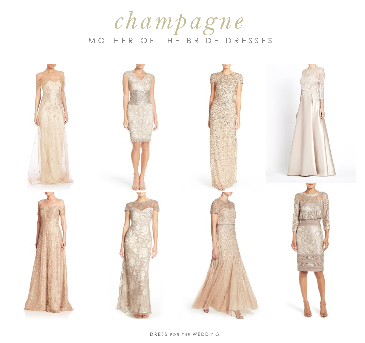 champagne color mother of the bride