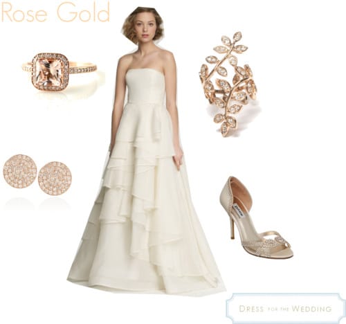 Bridal Dress - Rose Gold Accessories