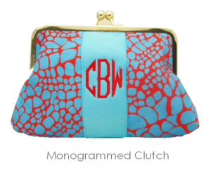 monogram clutch