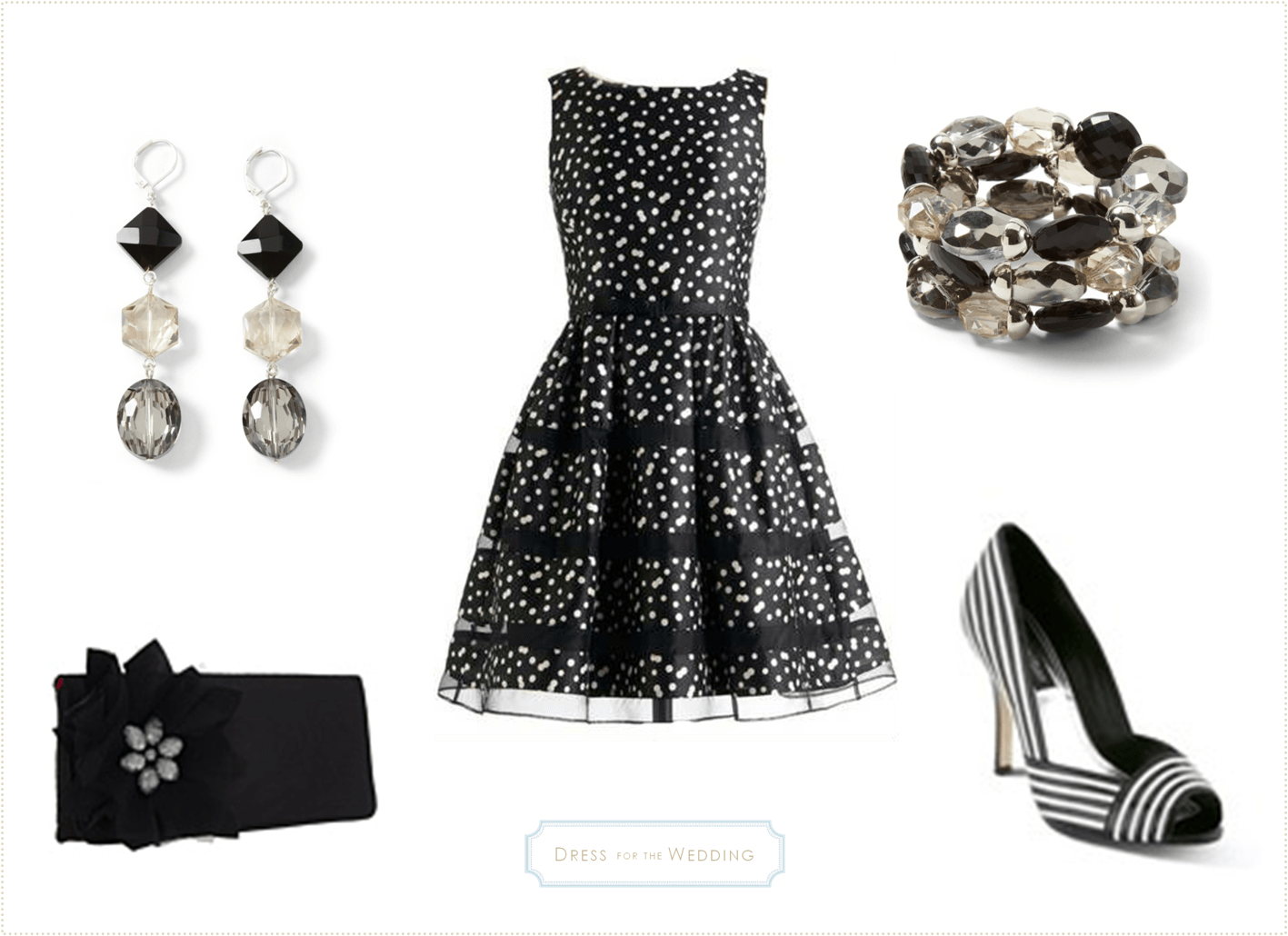 black and white dresses for a wedding