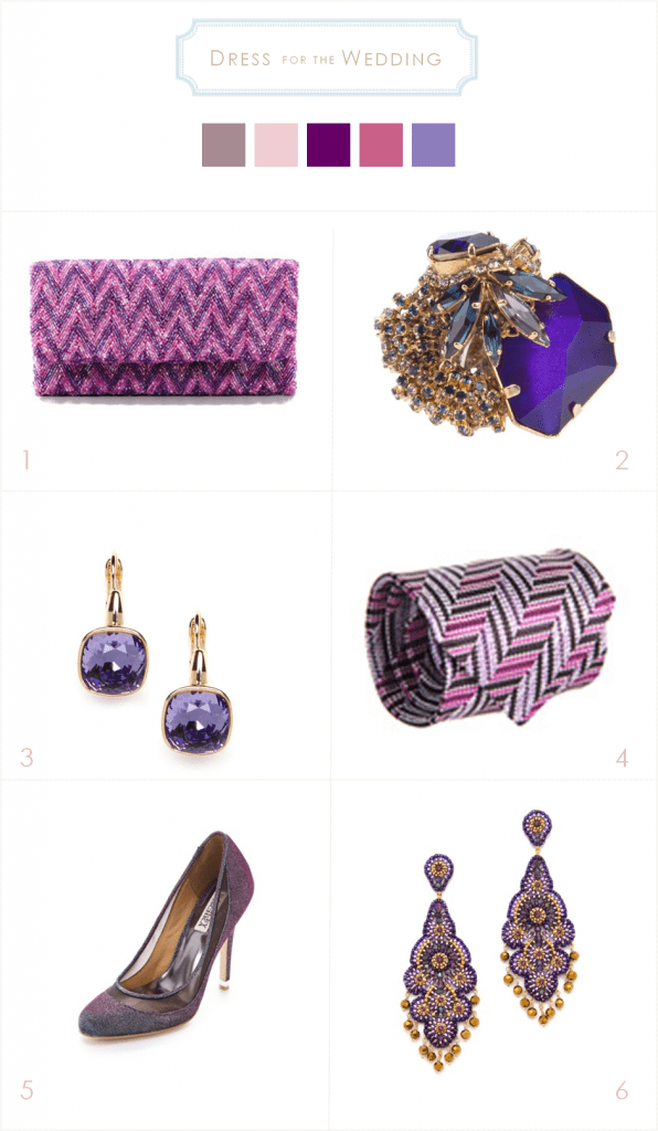 Purple Accessories for a Wedding