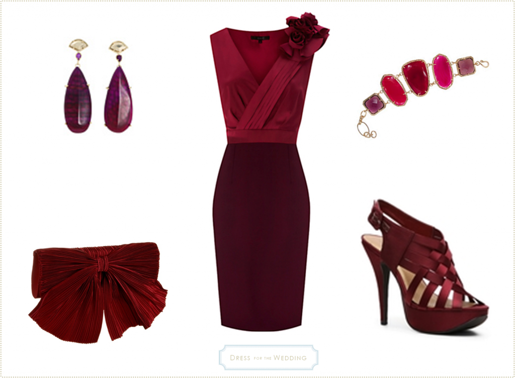 Wine Colored Dress for a Wedding