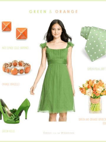 Green and Orange Wedding
