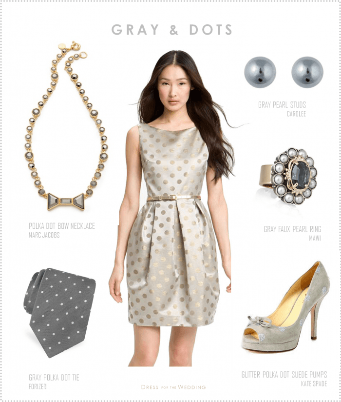 Gray and Polka Dots