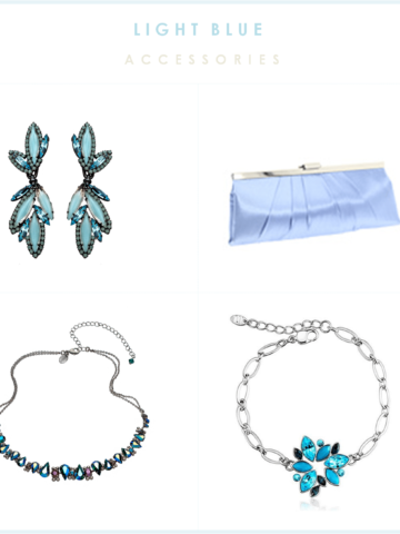 light blue accessories