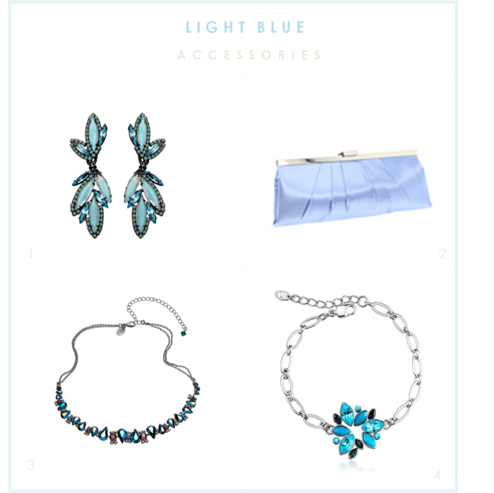light blue accessories