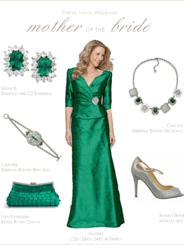 Emerald Green Mother of the Bride Dress