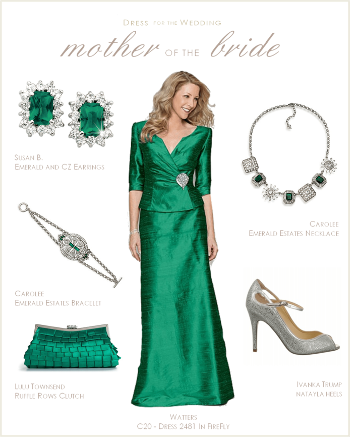 green mother of the groom dress