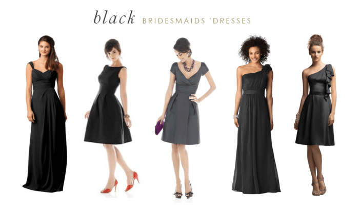 Black Bridesmaids Dresses