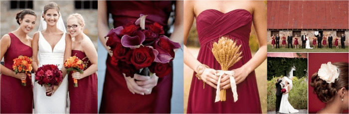 burgundy wine bridesmaid dresses