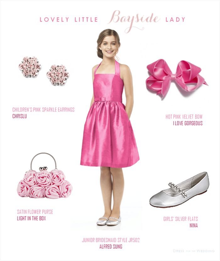 Junior Bridesmaid in Pink