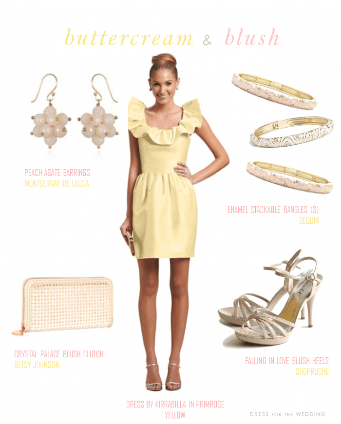 Light Yellow Bridesmaids Dress