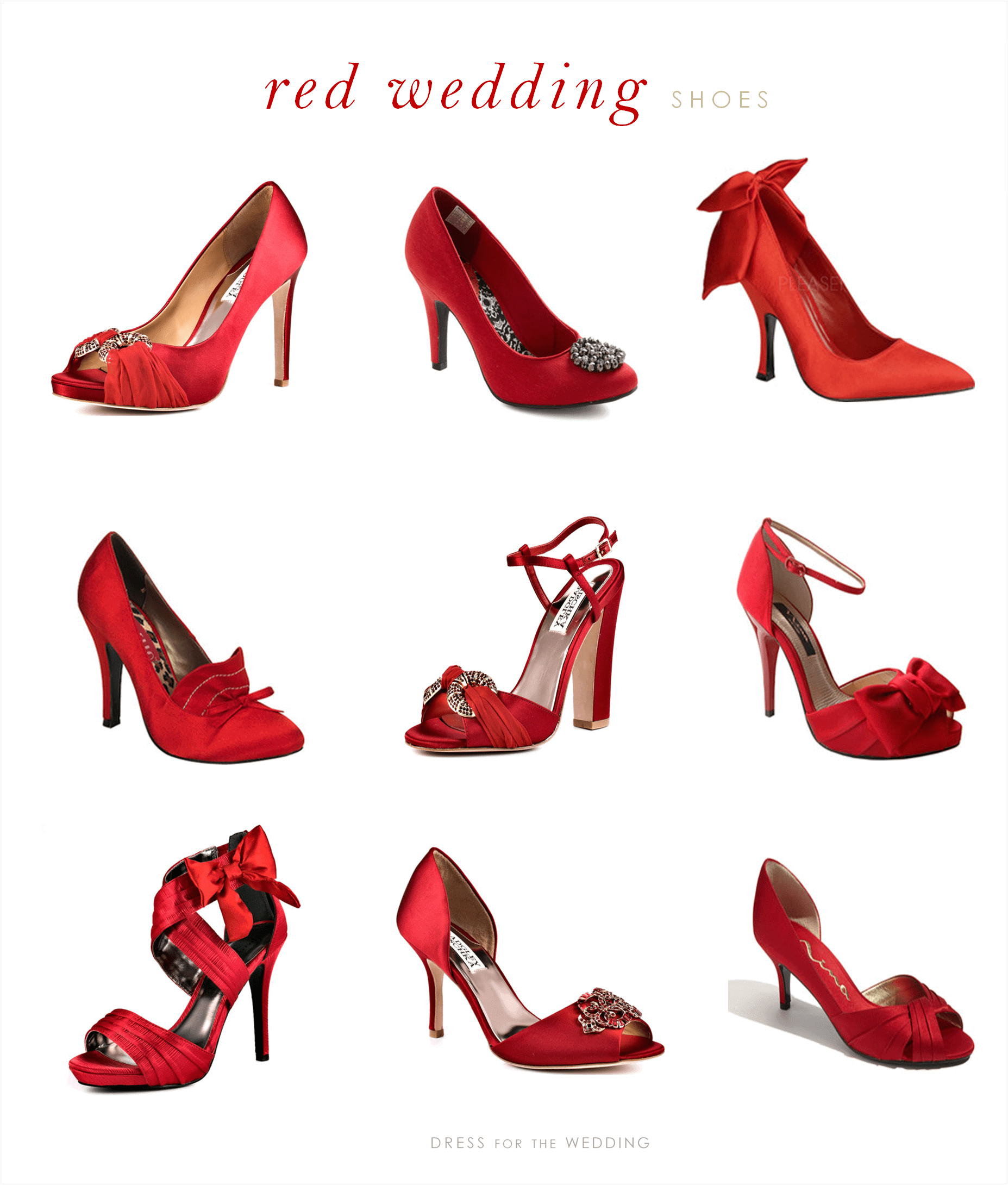 red satin shoes for wedding