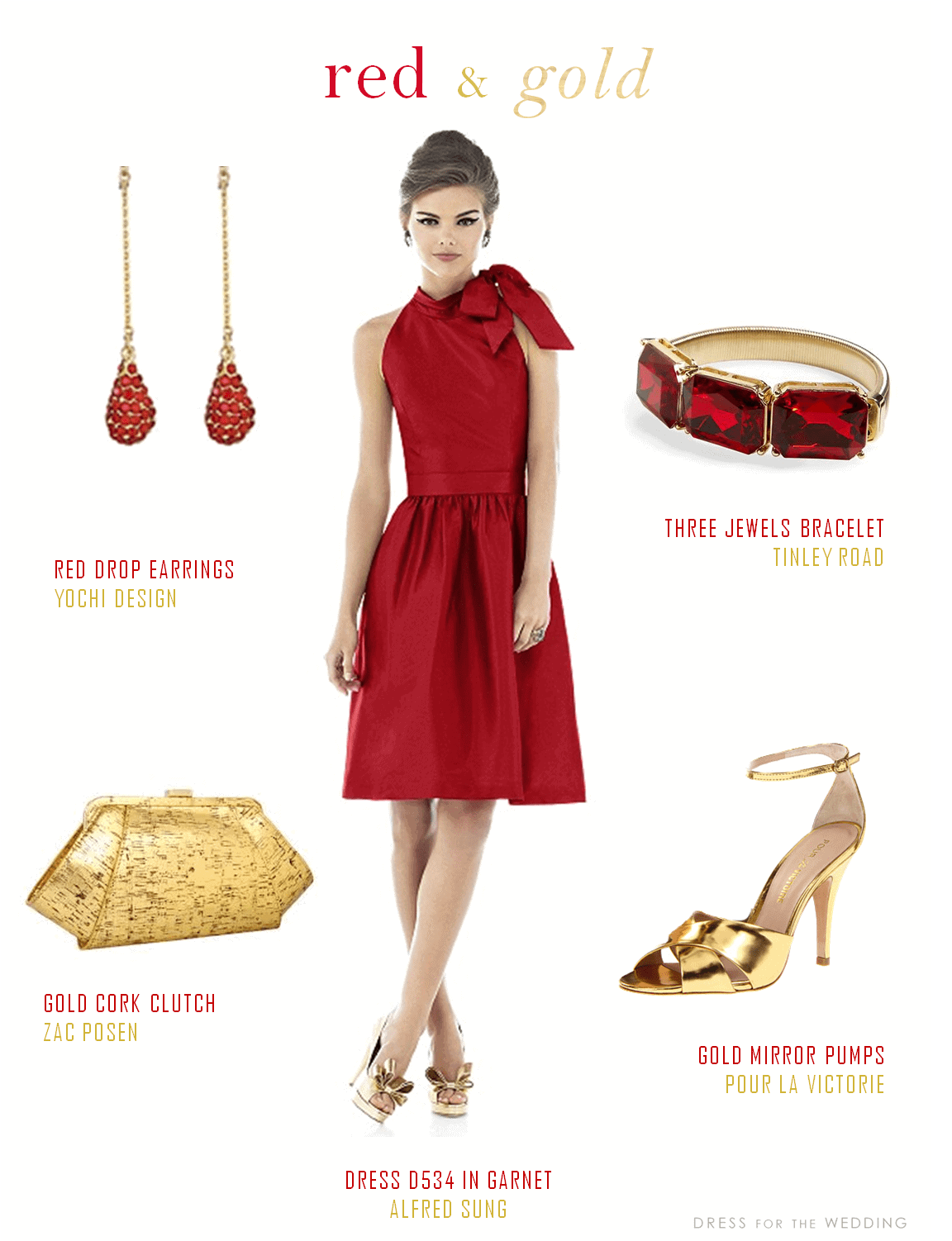 Red Dress with Accessories | Virtual fashion, Red dress, Dress