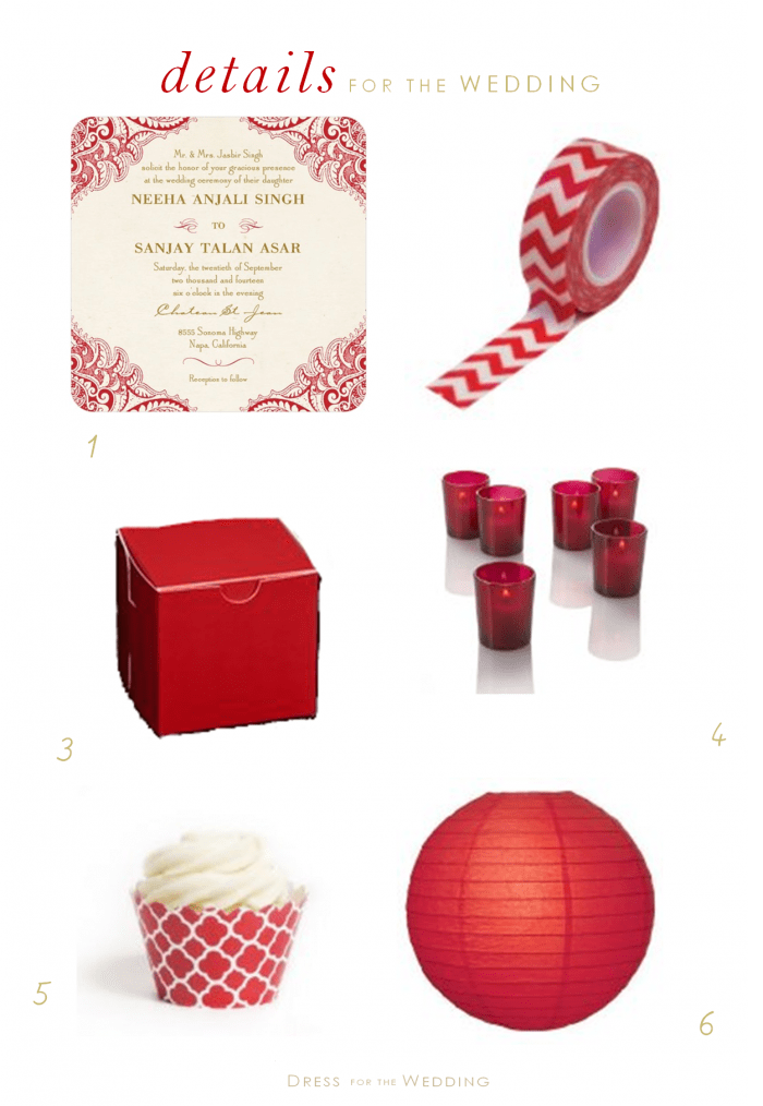 red theme wedding ideas