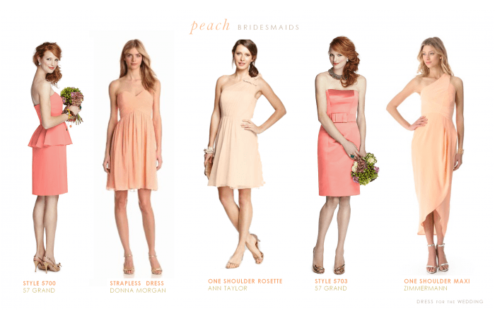 Peach dress sales outfit