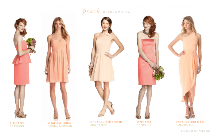 Peach Bridesmaid Dresses