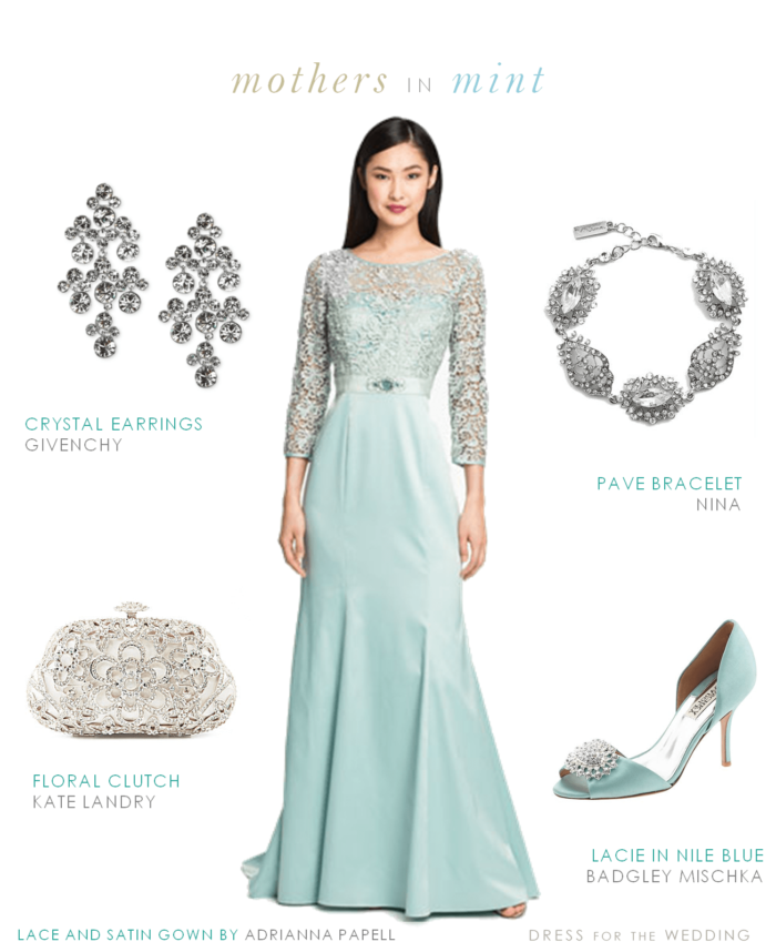 pale blue mother of the bride