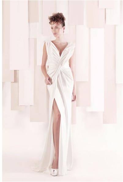 Gemy Maalouf Sleek Wedding Gown