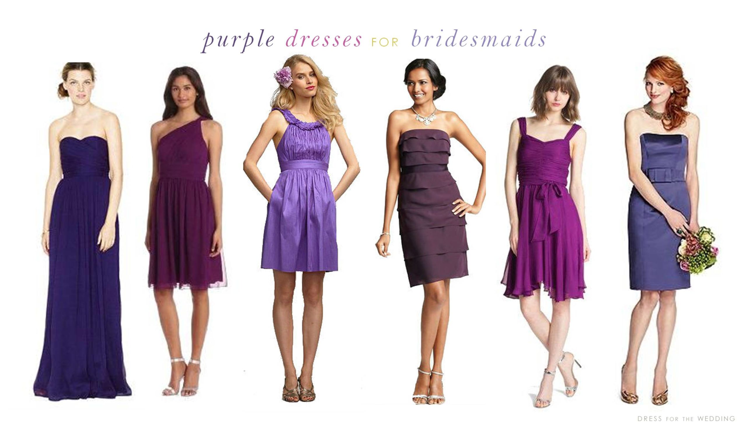 Purple Bridesmaid Dresses