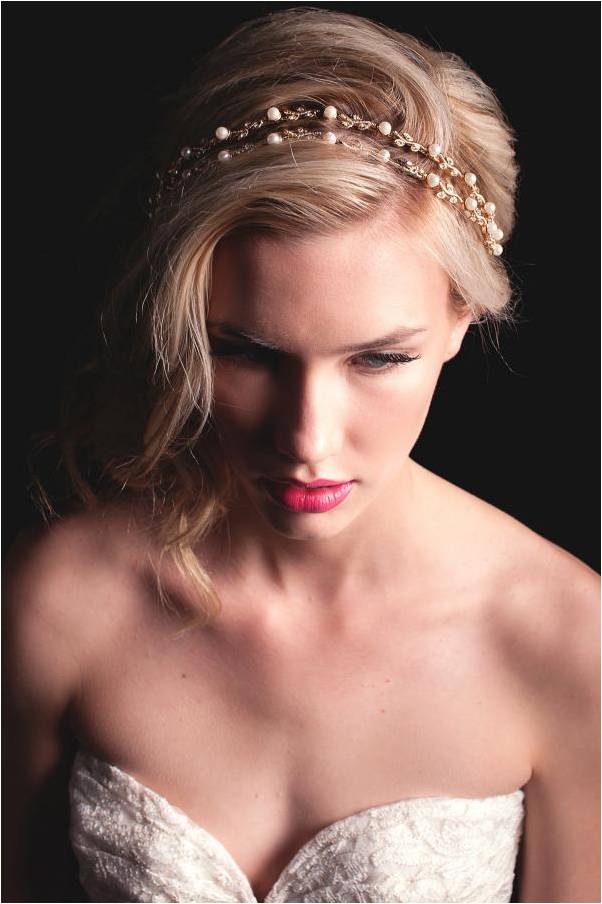 Sarah Seven Bridal Headband 2014