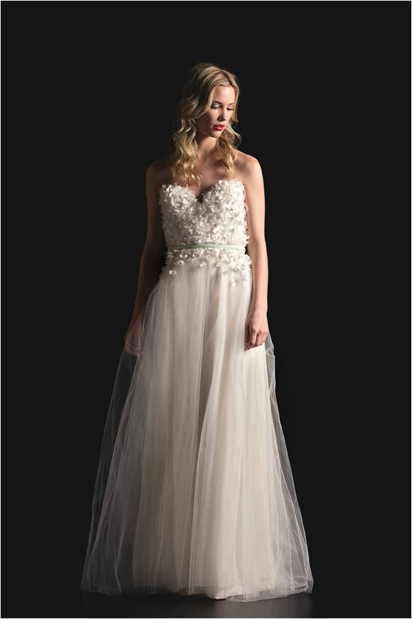 Sarah Seven Spring 2014 Strapless Wedding Dress