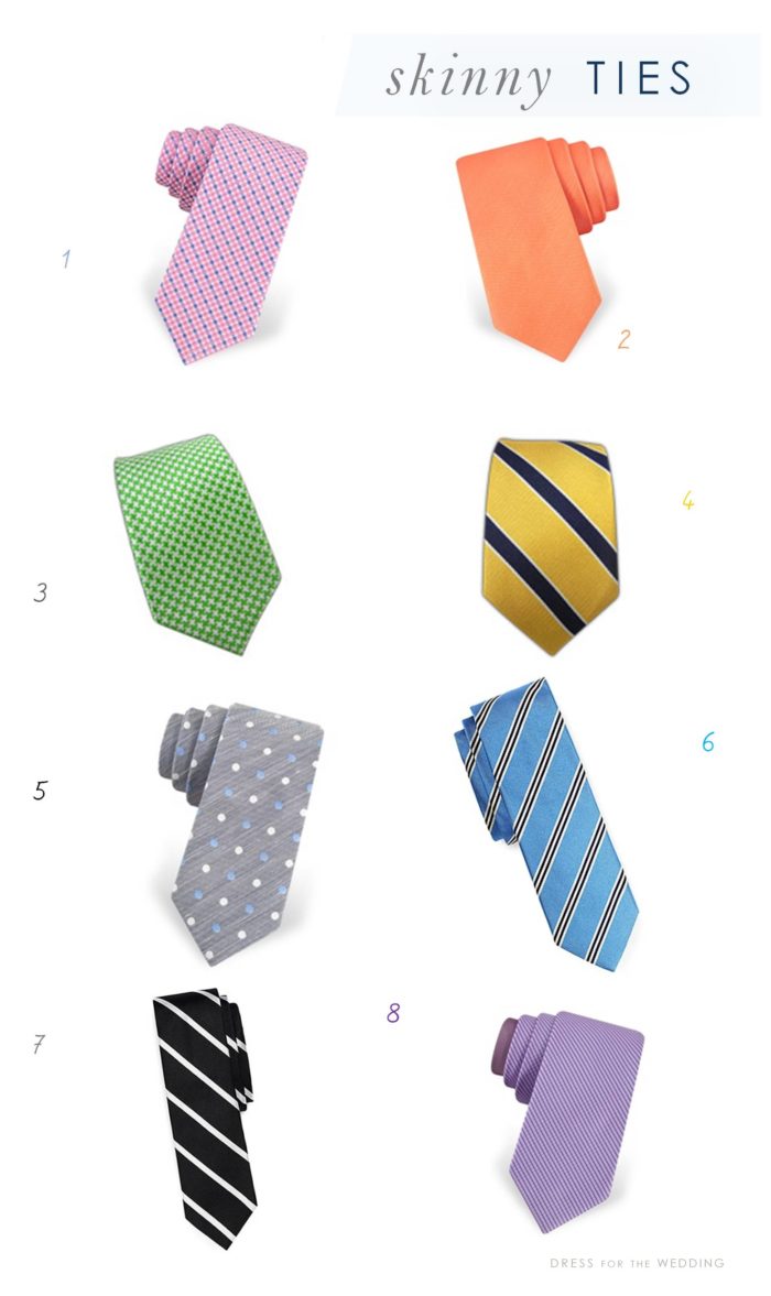 Skinny Ties for Weddings