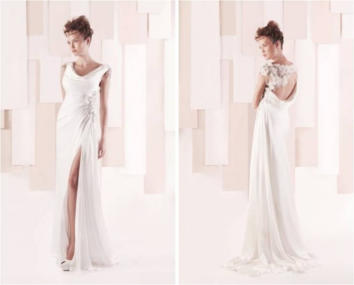 Sleek Wedding Dress by Gemy Maalouf