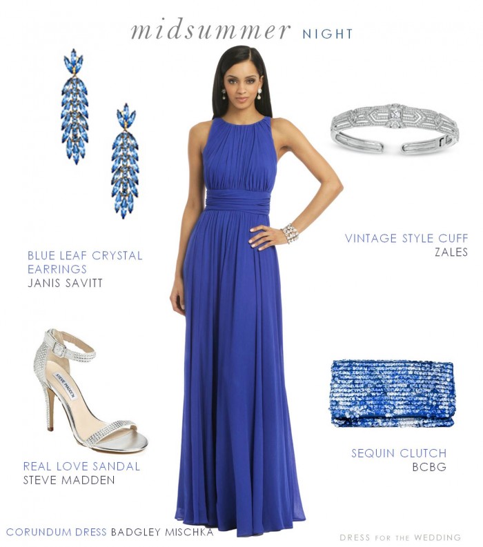 blue formal attire