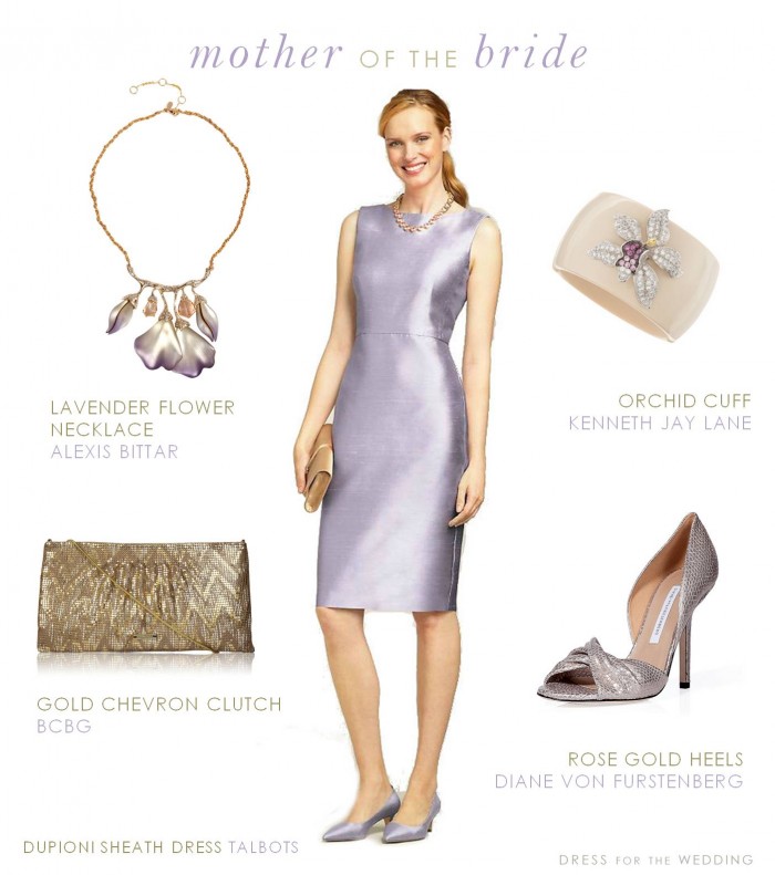 Lavender Mother of the Bride Dress