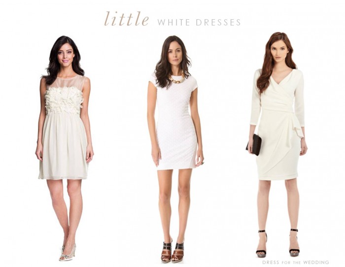 Little White Dresses Little white dresses for the bride to wear to her bridal shower