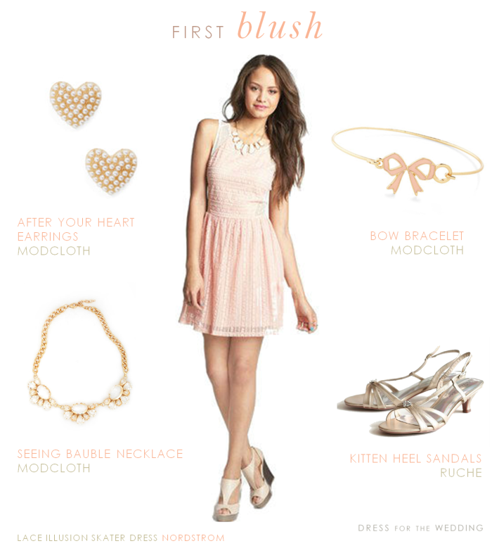 Blush Junior Bridesmaid Dress