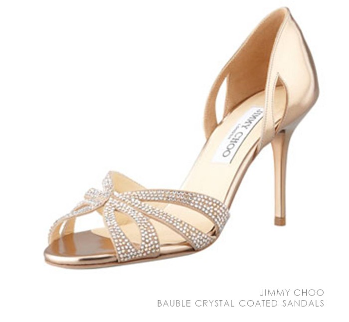 Jimmy Choo Crystal Coated Sandals