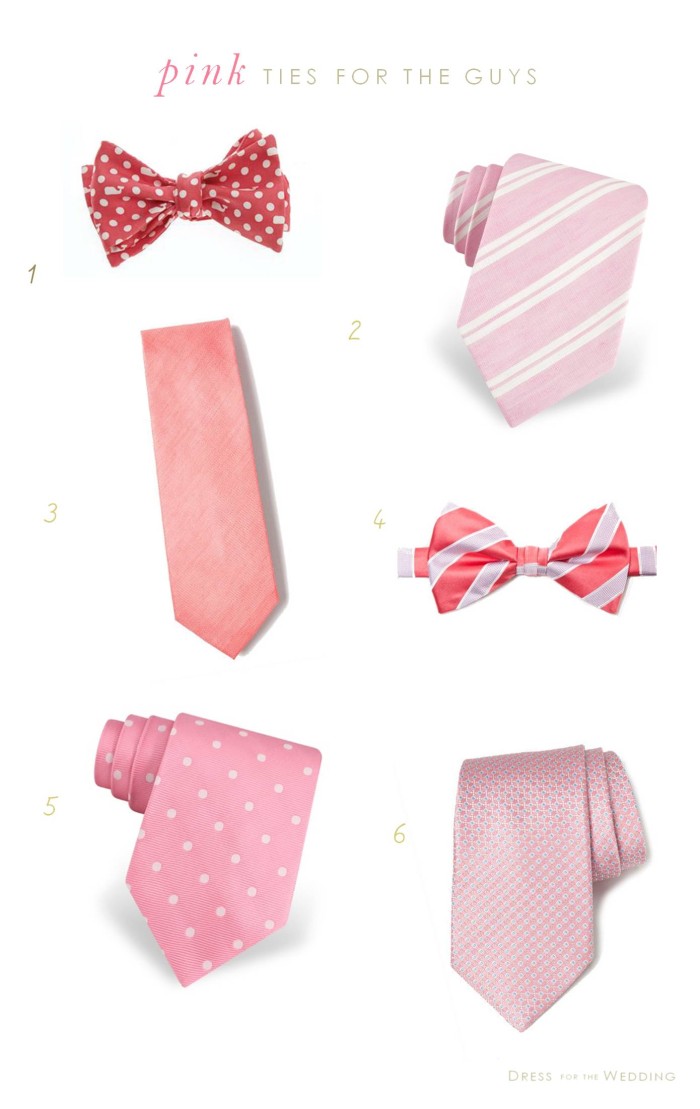 Pink Ties for Groomsmen | Pink Ties for Weddings