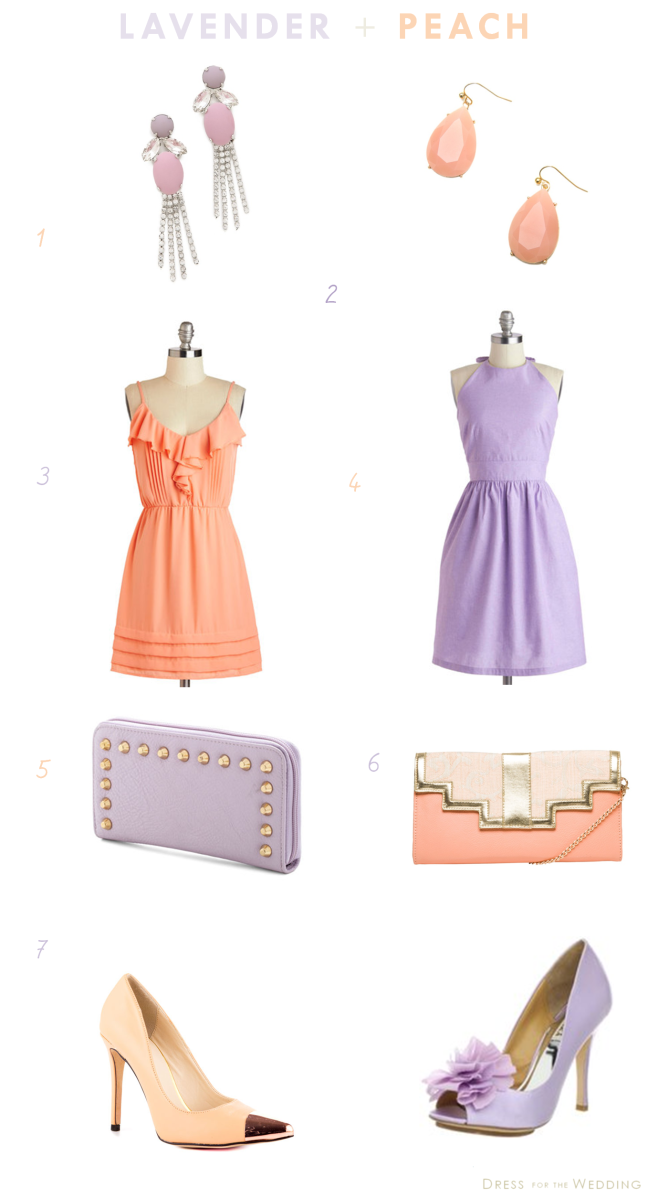 lavender and Peach