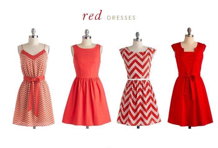 red summer dresses