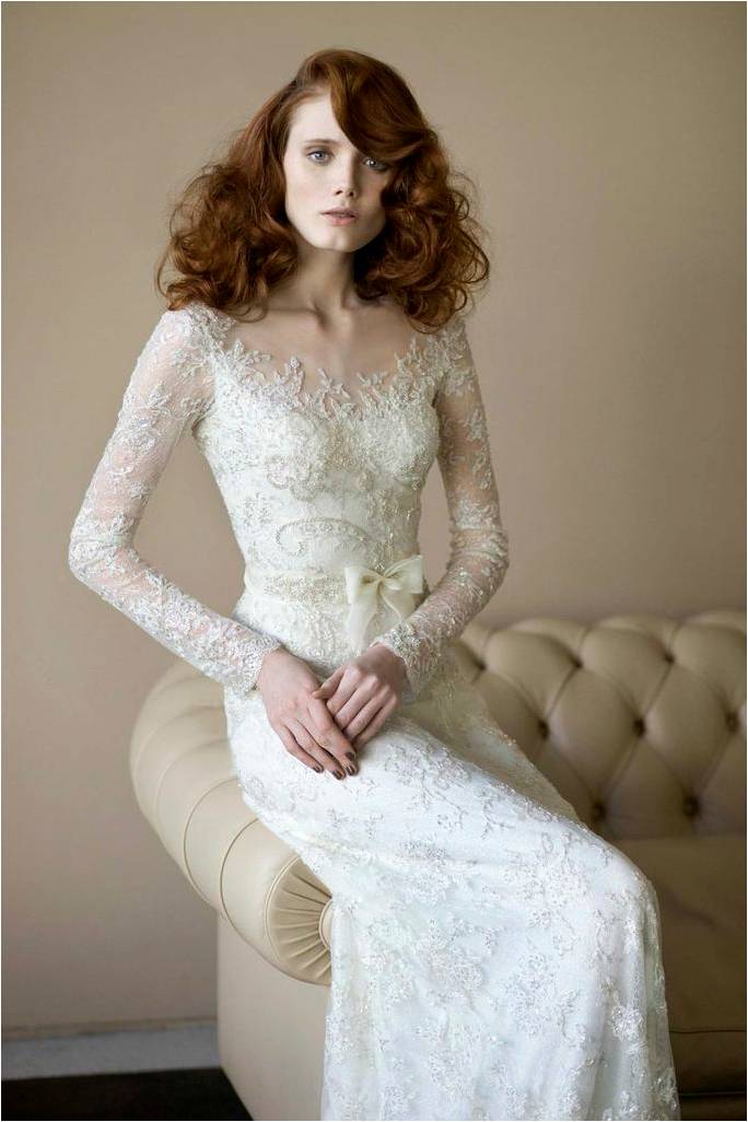 Lace Wedding Dress by Mira Zwillinger Angelina