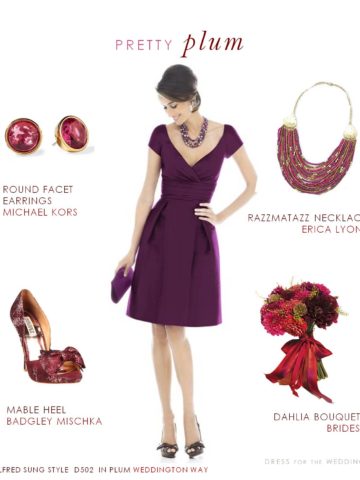 Plum Bridesmaid Dress, Plum Wedding