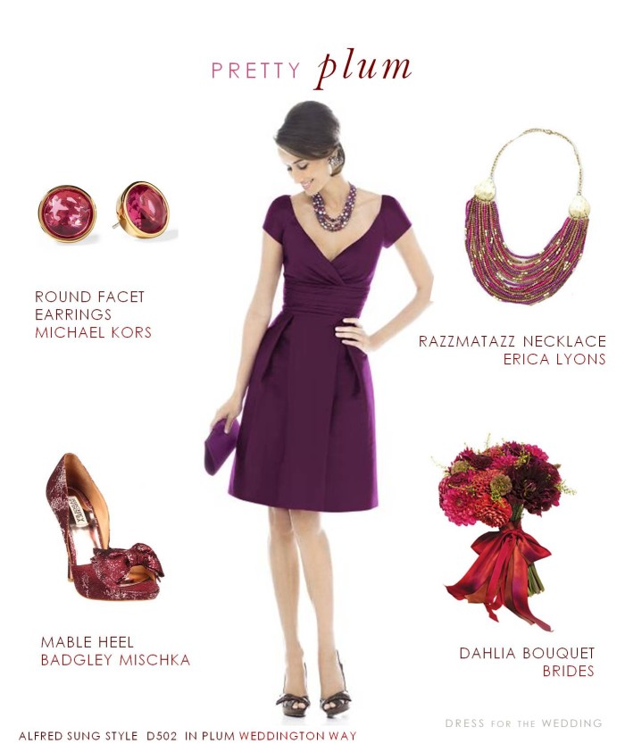 Plum Bridesmaid Dress, Plum Wedding