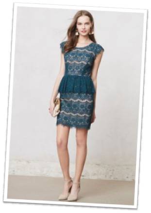 lace blue dress