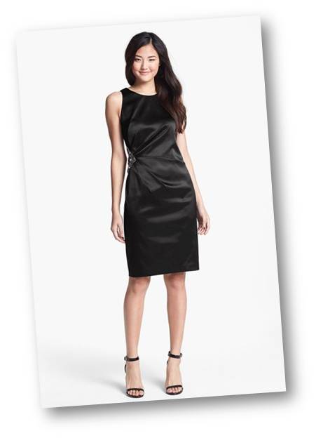 black formal dress for wedding