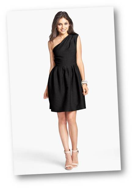 Black One shoulder dress