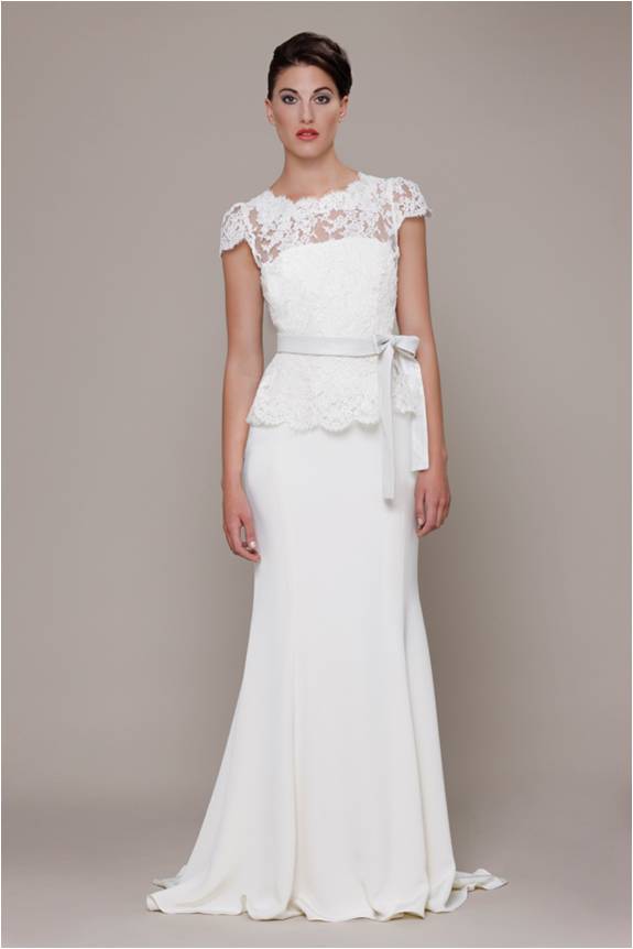 Lace top Wedding Dress by Elizabeth Stuart