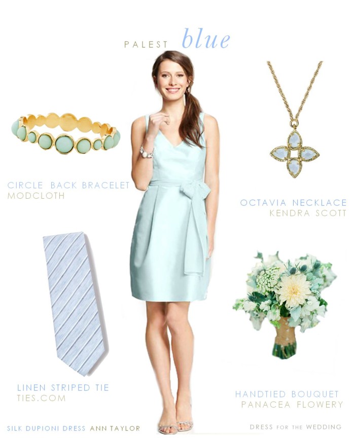 ann taylor light blue dress