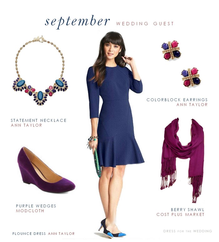 September Outdoor Wedding Guest Attire